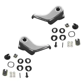 Am Autoparts Am-4217894642 Front Driver And Passenger Side Vent Window Crank Handle Compatible Chrome