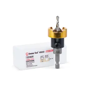 Amana Tool 55242 82 Degree Countersink With Drill Bit Depth Stop And No-thrust Ball