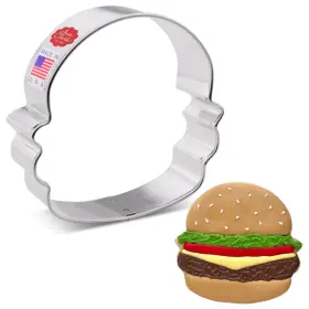 8543a Ann Clark Cookie Cutters Hamburger Cutter 3.75 Inch Made In Usa By