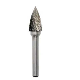 Asieg Tool 722367589935 Sg-5 Tungsten Carbide Burr Rotary File Pointed Tree Shape Double Cut With 1/4