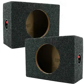 Ca-65cb Audiotek 2x 6.5- Inch Vented Speaker Box Enclosure Carpet Texture Ter
