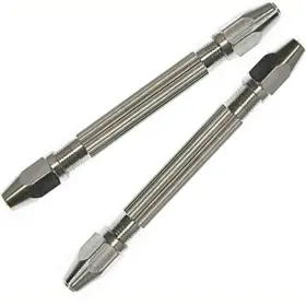 Auto-plaza 778299509442 2 X Hexagonal Double Ended Pin Vise Wire Tool 0-0.12 Inch Range