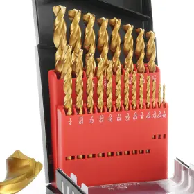 Behappy 723496881891 Cobalt Drill Bit Set 21pcs Titanium Twist M35 High Sp