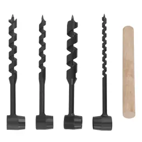 8eigkq Bfo 4 Pcs Hand Auger Wood Drill Bushcraft Gear Survival Tools For Outdoor Camping