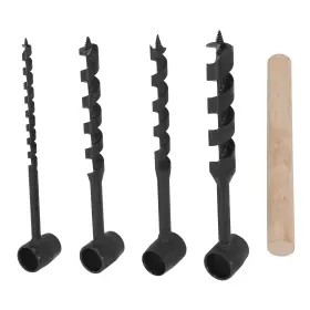 K8qb5o Bfo 4 Pcs Hand Auger Wood Drill Bushcraft Gearwoodworking Tools Heavy Duty Steel