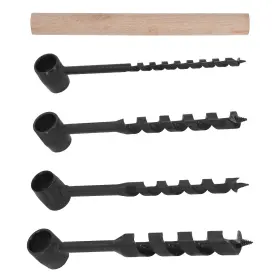 Bfo O54wk7 4 Pcs Hand Auger Wood Drill Bushcraft Gear Survival Tools For Shelter Building