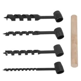 Bfo Smin89 4 Pcs Hand Auger Wood Drill Bushcraft Gear Survival Tools For Saw Horses Camping