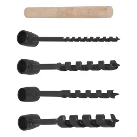 Bfo Wxq3c8 4 Pcs Hand Auger Wood Drill Bushcraft Gearwoodworking Tools Heavy Duty Steel