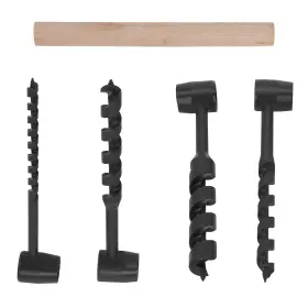 Bfo Yzdvg4 Hand Wood Drilling Auger Set 4 Sizes Manual Tool Kit With Wooden Handle