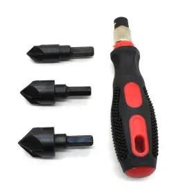 Big Horn 19555 3-in-1 Countersink Set - 3 Interchangeable Cutters Save Time