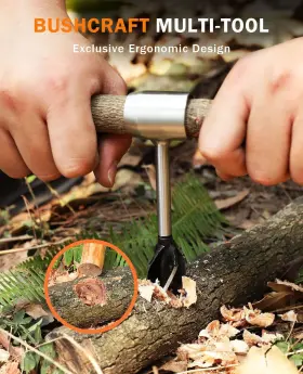 Bu-001 Burtok Bushcraft Hand Auger Wrench Heavy-duty Scotch Eye Wood Woo #3