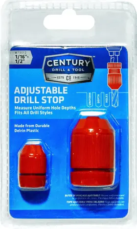 73512 Century Drill And Tool Adjustable Bit Depth Stop Sizes Of Collars St