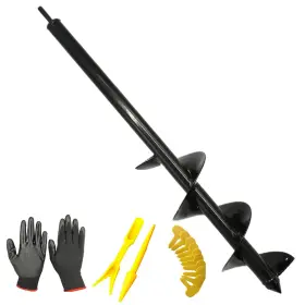 Chcywjgj 4 24inch Large Size Auger Drill Bit For Planting 4x24inch Hole Digger Any Hex Driv