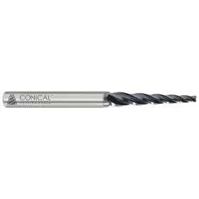 0.3625 Conical Tool Company E-304c E 304c 5.0 Carbide Tapered End Mill 3 Flute X 3/16 Tip Large Diamete