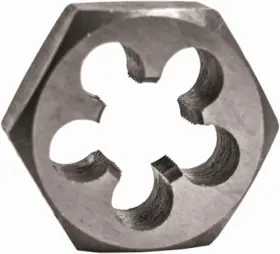 Corp 98214 5/8-18 Nf Hex Die Precision Cut External Threads High Carbon Alloy S