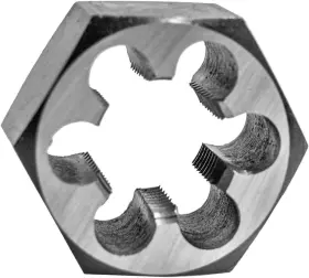 Corp 98221 1-14 Nf Hex Die Precision Cut External Threads High Carbon Alloy Ste