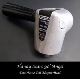 Craftsman 26292 Handy Angle Head 90 Sand/polish/drill Dual Ratio Adapter -
