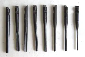 No.9-4220 Craftsman Vintage 1957 Push Drill 4220 Circle F Red Top 8 Notched Points #2