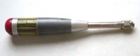 No.9-4220 Craftsman Vintage 1957 Push Drill 4220 Circle F Red Top 8 Notched Points