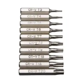 Cunueae 705360281955 10pcs 4mm 1/4inch Hexagonal Blossoming Head Screw Driver Bit Set Security Sta