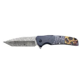 Dark Side Blades Ds-2013bk Folding Knife 8.4 Inches Overall Length Damascus Pattern B