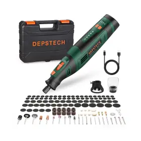 Dc08 Depstech Cordless Rotary Tool Kit 8v 2.0ah Rechargeable Battery 3... Fast Ship