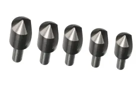 Drill America Poudewsfc5 5 Piece Single Flute Countersink Set Sizes 1/4 3/8 1/2 5/8