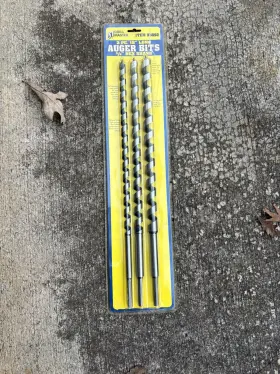 93892 Drill Master 792363362511 3 Piece Auger Bit Set Item