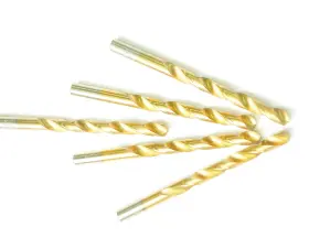 Drillforce Df20025 5pcs 7/16 Inch Titanium Coated Drill Bits In