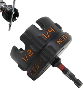 Easelr 701845259942 Aluminum Alloy Nut Zipper Drill Attachment For Fast And Bolt Removal