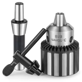 Eumtenr 736961707251 Heavy Duty R8 Drill Chuck 5/8 Inch Capacity With Precision Shank And K32 Chuc