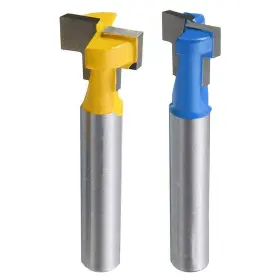 Eyech 755318465163 1/4 Inch Shank Keyhole Router Bit Set T Slot Cutter Track