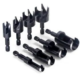 Eyeus-gy0606 Eyech 8pcs Wood Plug Cutter Carbon Steel Straight And Taper Claw Drill Bit Set Woo Eyeus-gy0606 Eyech 8pcs Wood Plug Cutter Carbon Steel Straight And Taper Claw Drill Bit Set Woo