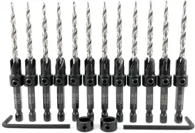 Ftg Usa 850003437989 Countersink Drill Bit Set For Wood With Tapered 1... Fast Ship