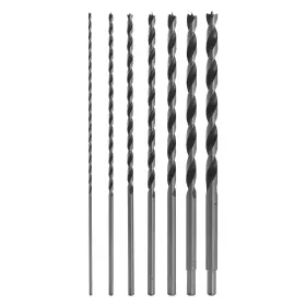 Fulton 810948016076 12 Inch Extra Long Brad Point Drill Bit Set 7 Bits 1/8 -1/2