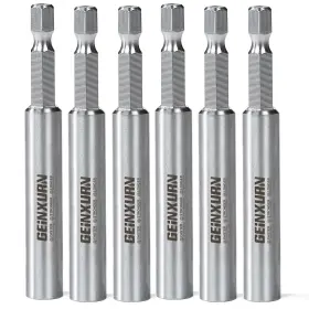 Geinxurn Gssh0075-006 6pack Stainless Screwdriver Bit Holders 3inches Extension Socket Drill M