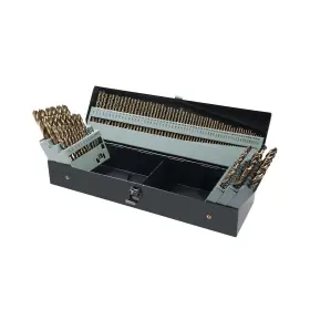 Gmtools 4341-115pc 115pcs Cobalt Drill Bits Set High Speed Steel 135 Degree Tip Twist Jobber