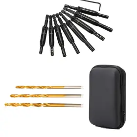 23go-11-evh Gorchen Self Centering Drill Bit Set Black