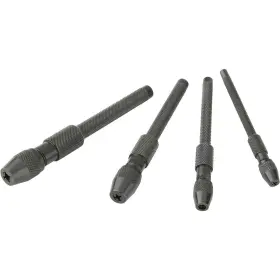 T10081 Grizzly Industrial Pin Vise Set 4 Piece Precision Micro Hand Drill Vises For