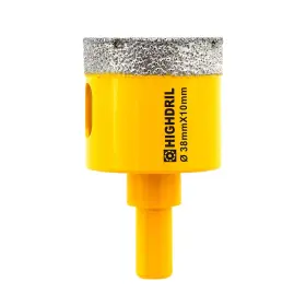 Highdril Hd121038405 Dry Diamond Core Drill Bit Diameter 38mm 1-1/2 Inch With Triangle Shank