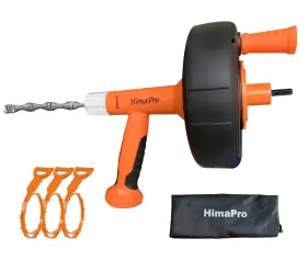 70105 Himapro Drum Auger 1/4 Inch X 25 Feet With Drill Adapter Heavy Duty Flexibl