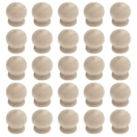 Hngson Hng0325 Wooden Mini Pull Handles Cabinet Knobs Unfinished Drawer Dresser Handle Pull
