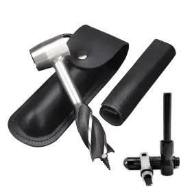 Hnonpw 731262435957 Bushcraft Gear For Survival Settlers Bushscraft Hand Auger Wrench With Flint