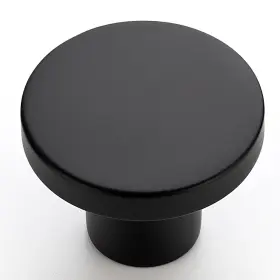 Home Edit Hdyn8hs10 10 Pack Black Cabinet Knobs 1-1/5 Inch Round Drawer For Kitchen Cabine