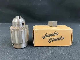Jacobs Chuck 3326 Vintage Plain Bearing Drill Model 5/64 Inch - 1/2 Original Box