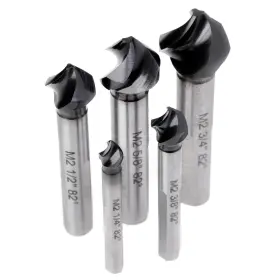Jerax Tools Jtwdjq005 Countersink Drill Bit Set 5 Pieces M2 High Speed Steel With 82 Degree 3 Spi
