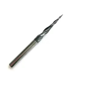 Tc-r0.5 Jerray Tools End Mills Cnc Carving 4.82 Deg Tapered Angle Ball Tip Radius 0.5mm X 1/4 Inch