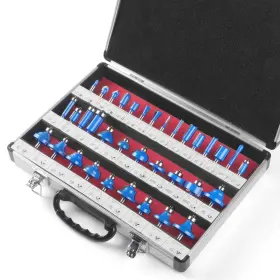 Jgzui 756940258338 Router Bits Set Of 35 Pieces - 1/4 Inch Woodworking Tools For Beginners Cha Jgzui 756940258338 Router Bits Set Of 35 Pieces - 1/4 Inch Woodworking Tools For Beginners Cha