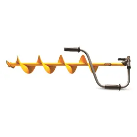 J4658 Jiffy New 8 In Hand Auger With Flip Up Handle Drill Assembly Extends To 24