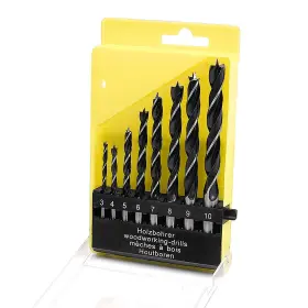 Jonmon 425553107303 Brad Point Drill Bits - 8 Pcs 3-10mm Spur Spiral Twist Wood Metric Dril